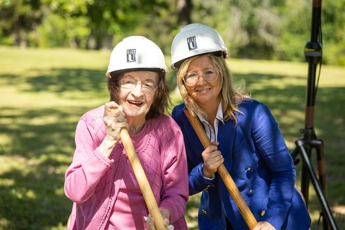 RuthAnn White (left) and Dr. Natalie Rasnick